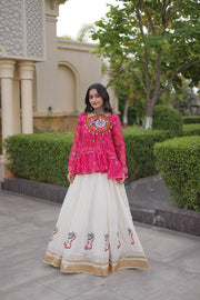 Women’s Lehenga Choli Set with Kutchi Work, Festive Ethnic Wear