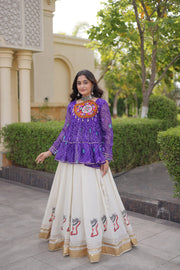 Women’s Lehenga Choli Set with Kutchi Work, Festive Ethnic Wear