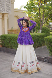Women’s Lehenga Choli Set with Kutchi Work, Festive Ethnic Wear