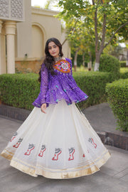 Women’s Lehenga Choli Set with Kutchi Work, Festive Ethnic Wear