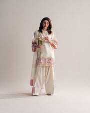 Women’s Natural Crep Silk Embroidered Salwar Suit Set