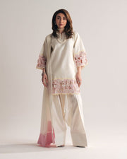 Women’s Natural Crep Silk Embroidered Salwar Suit Set