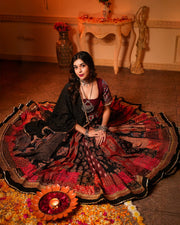 Women’s Designer Muslin Cotton Mirror Work Lehenga Choli Set