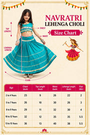 Girls Designer Lehenga Choli Set with Embellished Sleeveless Blouse