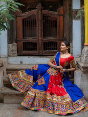 Women’s Traditional Gujarati Mirror Work Chaniya Choli