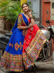 Women’s Traditional Gujarati Mirror Work Chaniya Choli