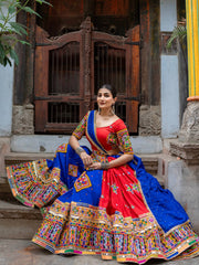 Women’s Traditional Gujarati Mirror Work Chaniya Choli