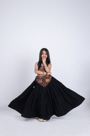 Girls Designer Lehenga Choli Set with Printed Blouse