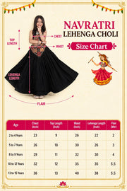 Girls Designer Lehenga Choli Set with Printed Blouse