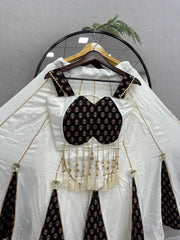 Women’s Chinon Silk Lehenga Choli Set with Heavy Embroidery & Fancy Lace Work