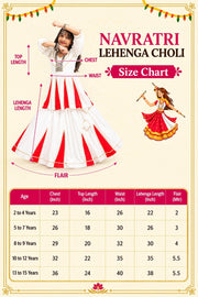 Girls White Lehenga Choli Set,Traditional Indian Ethnic Wear