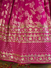 Women’s Silver Floral Embroidered Lehenga Choli with Dupatta