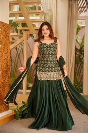Women’s Embroidered Anarkali Salwar Suit Set with Dupatta