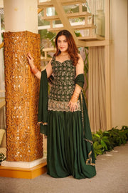 Women’s Embroidered Anarkali Salwar Suit Set with Dupatta