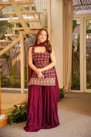 Women’s Embroidered Anarkali Salwar Suit Set with Dupatta