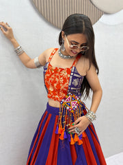 Women’s Lehenga Choli Set,Traditional Indian Ethnic Wear with Embroidered Blouse