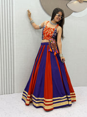 Women’s Lehenga Choli Set,Traditional Indian Ethnic Wear with Embroidered Blouse