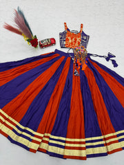 Women’s Lehenga Choli Set,Traditional Indian Ethnic Wear with Embroidered Blouse