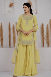 Women’s Pure Natural Crepe Silk Embroidered Salwar Suit Set