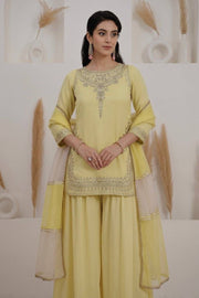 Women’s Pure Natural Crepe Silk Embroidered Salwar Suit Set