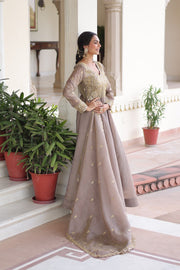 Women’s Gown Embroidered Anarkali Suit Set with Dupatta