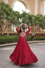 Women’s Kutchi Patchwork Anarkali Gown