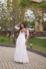 Women’s Kutchi Patchwork Anarkali Gown