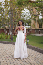 Women’s Kutchi Patchwork Anarkali Gown