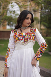 Women’s Kutchi Patchwork Anarkali Gown
