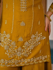 Women’s Embroidered Kurta Palazzo Salwar Suit Set with Dupatta