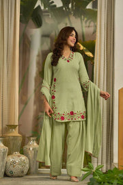 Women’s Straight Salwar Suit Set with & Dupatta