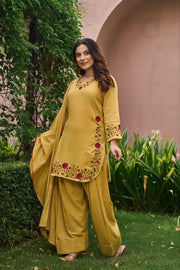 Women’s Straight Salwar Suit Set with & Dupatta