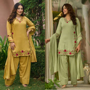 Women’s Straight Salwar Suit Set with & Dupatta