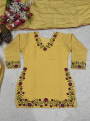 Women’s Straight Salwar Suit Set with & Dupatta