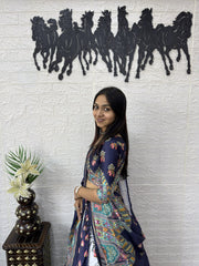 Women’s Printed Lehenga Choli with Dupatta, Traditional Indian Ethnic Wear