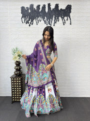 Women’s Printed Lehenga Choli with Dupatta, Traditional Indian Ethnic Wear
