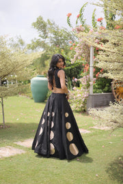 Women’s Lehenga Skirt with Mirror workSleeveless Blouse