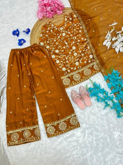 Traditional Ethnic 3-Piece Salwar Suit for Kids