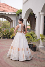 Women’s Lehenga Choli Set with Embroidered Blouse