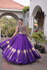 Women’s Lehenga Choli Set with Embroidered Blouse