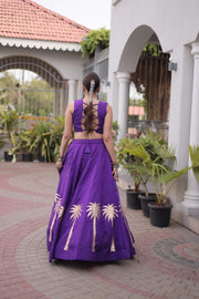 Women’s Lehenga Choli Set with Embroidered Blouse