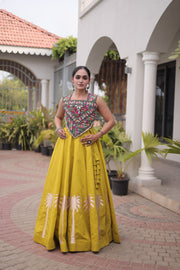 Women’s Lehenga Choli Set with Embroidered Blouse