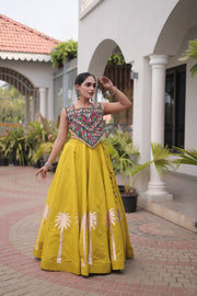 Women’s Lehenga Choli Set with Embroidered Blouse