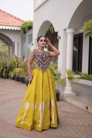 Women’s Lehenga Choli Set with Embroidered Blouse