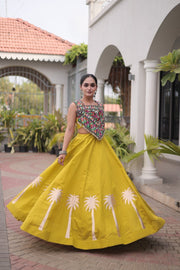 Women’s Lehenga Choli Set with Embroidered Blouse