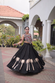 Women’s Lehenga Choli Set with Embroidered Blouse