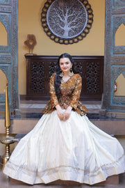 Women’s Floral Embroidered Lehenga With Top Style Festive Outfit