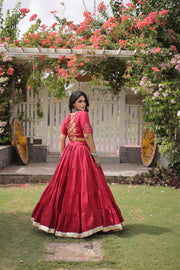 New Cotton Lehenga Choli Set with Kutchi Patchwork Blouse