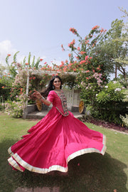 New Cotton Lehenga Choli Set with Kutchi Patchwork Blouse