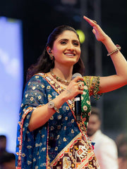 Women’s Navy Blue Special Gujarati Navratri Lehenga Choli